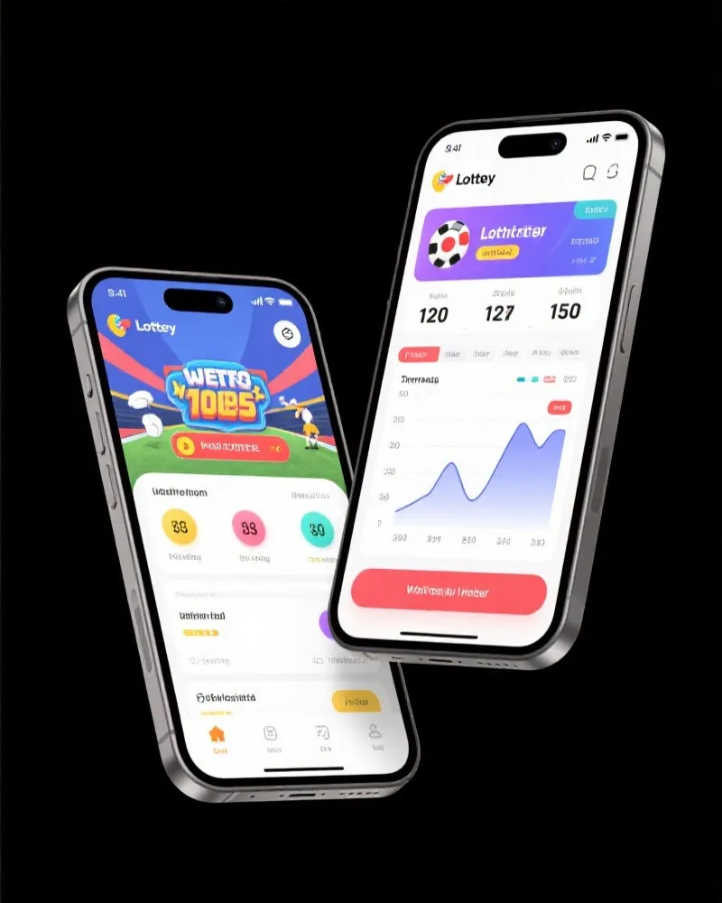 彩票网站 App Interface